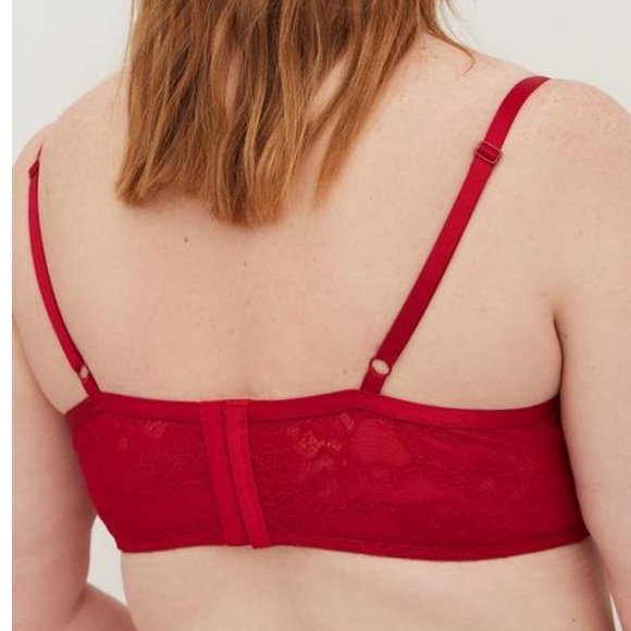 Torrid Red Bow Bralette and High Leg Pantie Set - Picture 3 of 6